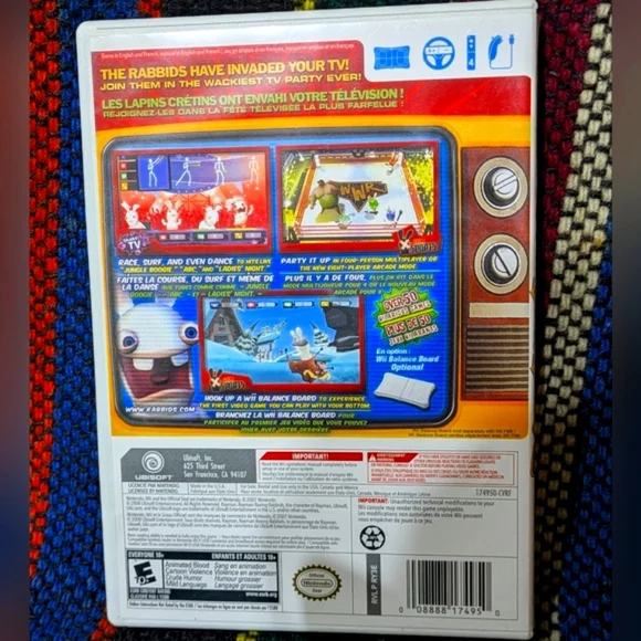 Rayman Raving Rabbids TV Party | Nintendo WII Game | CIB - Picture 3 of 3